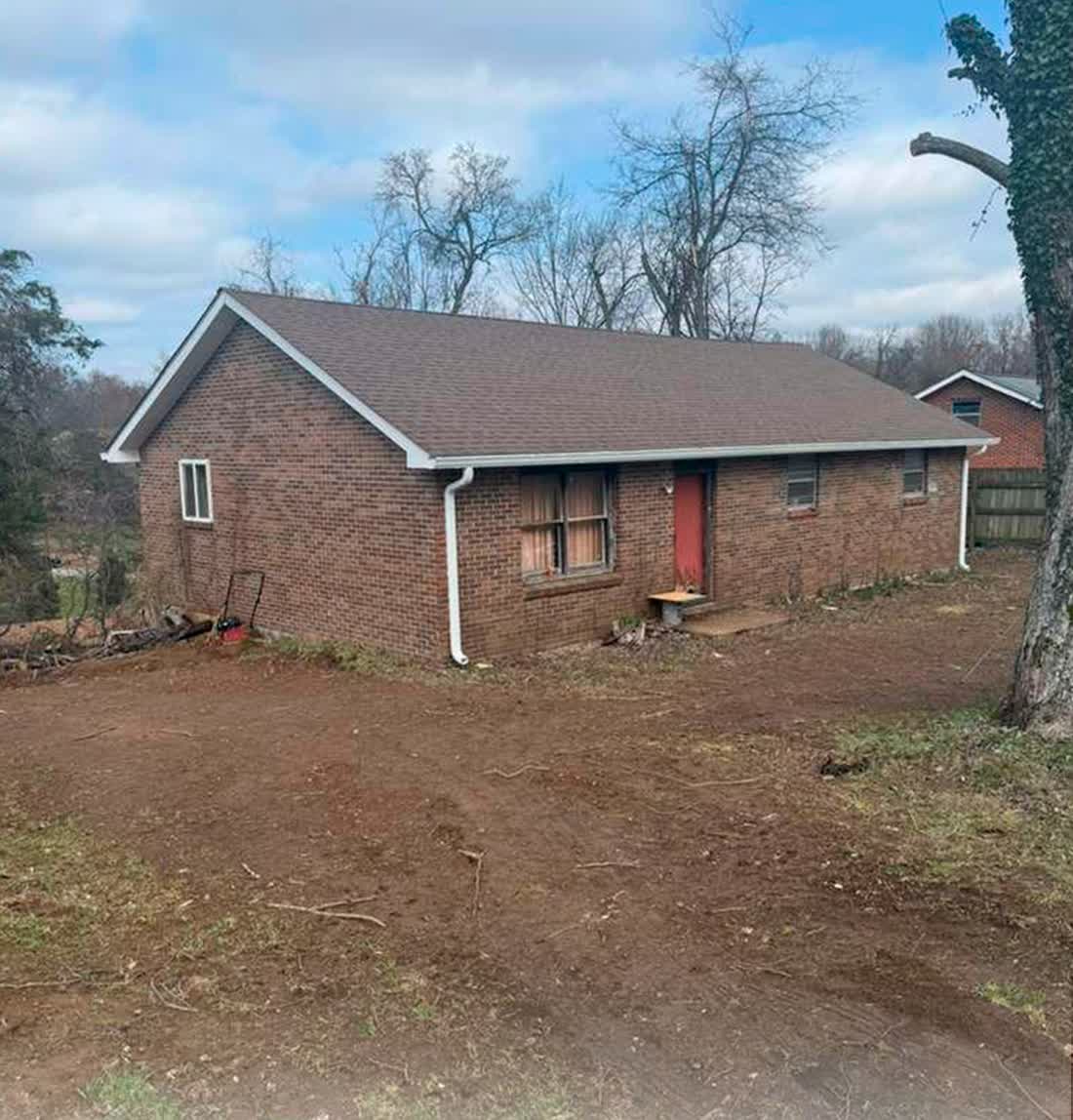 Property cleared of storm and construction debris