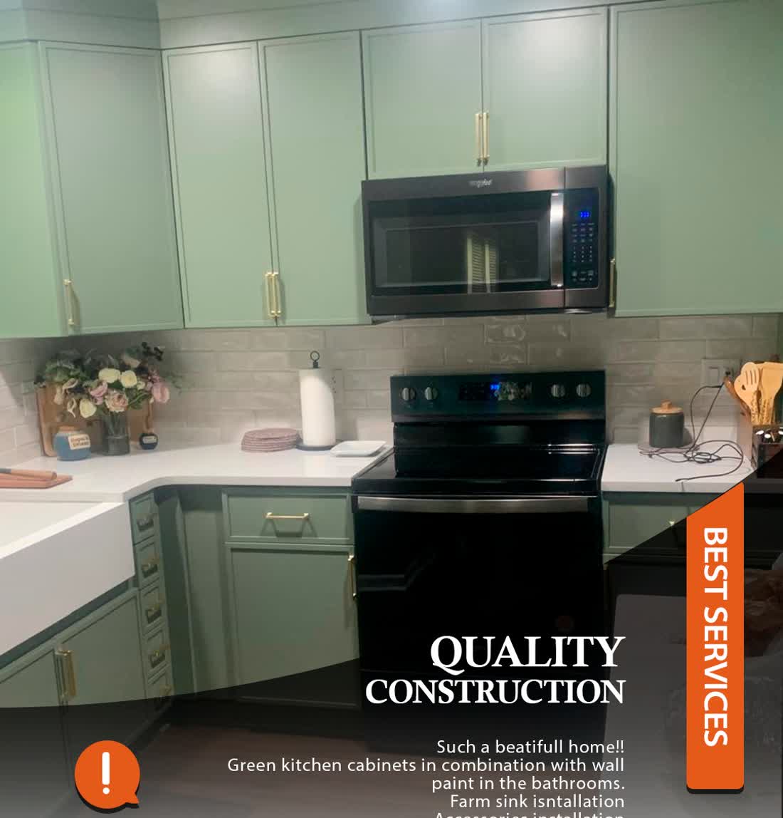 Kitchen renovation detail